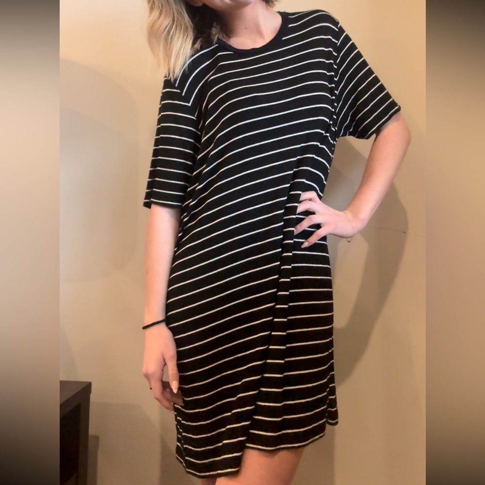 Brandy Melville Striped Shirt Dress